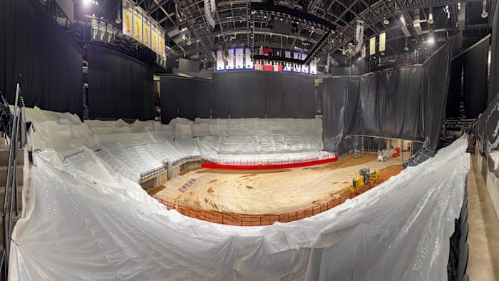 San Antonio Stock Show & Rodeo heeft meer dan 2.000 ton vuil gelegd in het Frost Bank Center