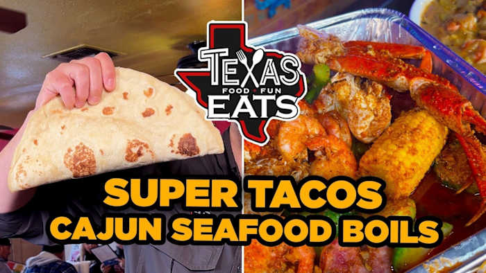 Texas Eats: grootste ontbijttaco's in San Antonio en Cajun Seafood kookt in Live Oak