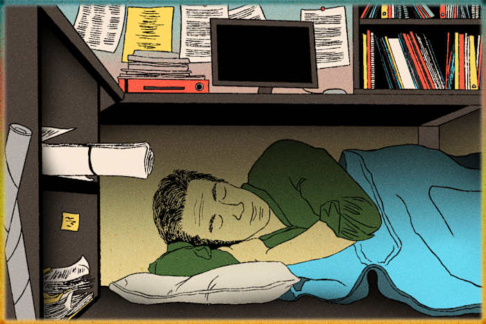 Toegewijde dutjes leggen de voordelen uit van slapen op het werk