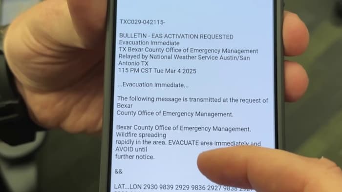 Bexar County evacuatie kennisgeving voor borstelbrand verspreidt zich per ongeluk verder dan werkelijke vlammen