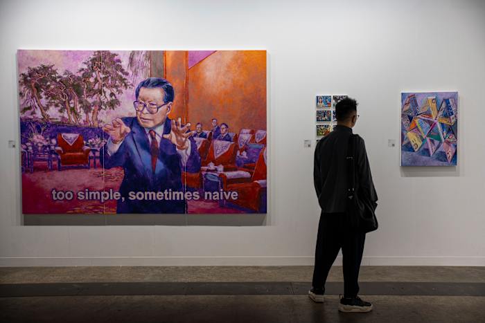 Hong Kong Painter put inspiratie uit de recente geschiedenis van City in werken bij Art Basel