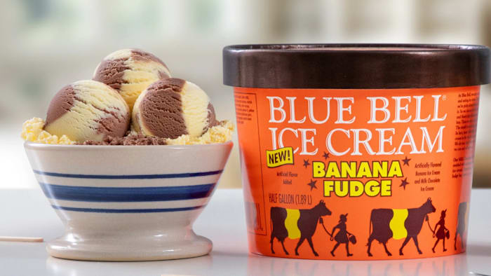 Je gaat bananen voor de nieuwe ijssmaak van Blue Bell