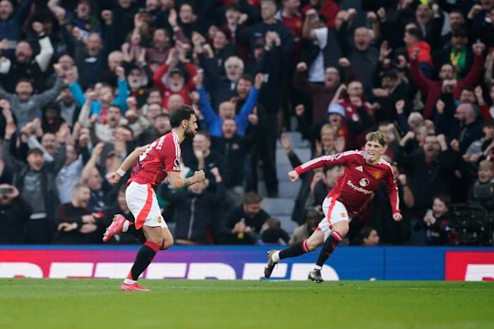 Man United trekt 1-1 met Arsenal na briljante late save ontkent Bruno Fernandes