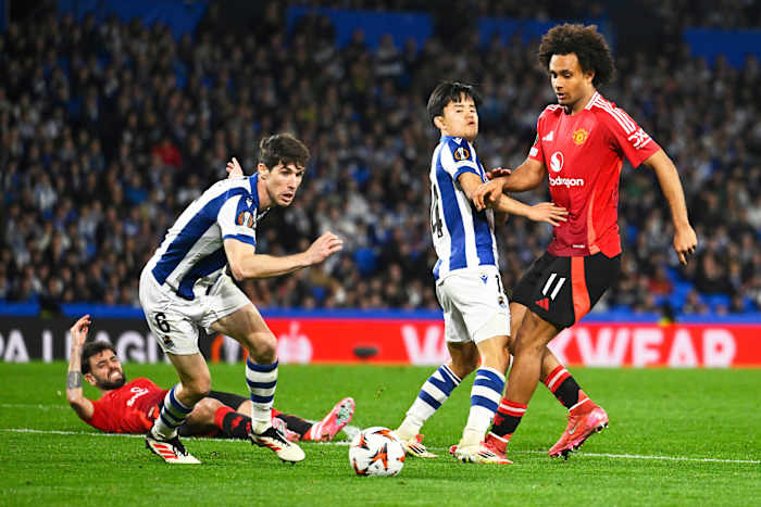 Man United trekt 1-1 op Real Sociedad in Europa League en Tottenham verliest aan AZ Alkmaar