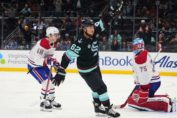 Mountour scoort het snelst OT -doel in de NHL -geschiedenis in Kraken's comeback -overwinning op Canadiens