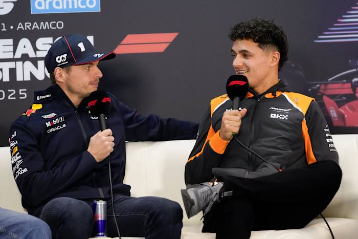 Verstappen en Norris 'respect' elkaar terwijl ze een grapje maken over hun F1 -rivaliteit