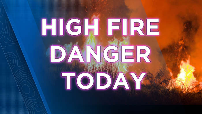 Zeer droge lucht, stof, brandgevaar vandaag