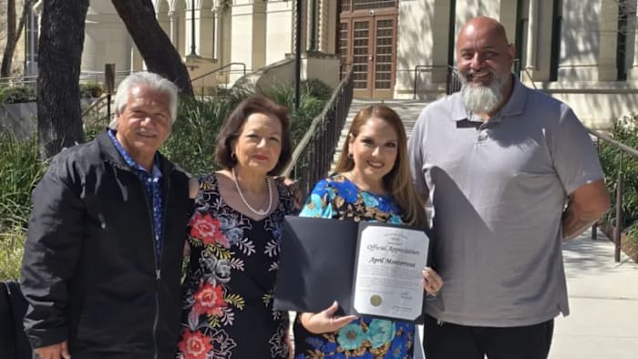 April Monterrosa geëerd met City of San Antonio Proclamation for Live from the Southside