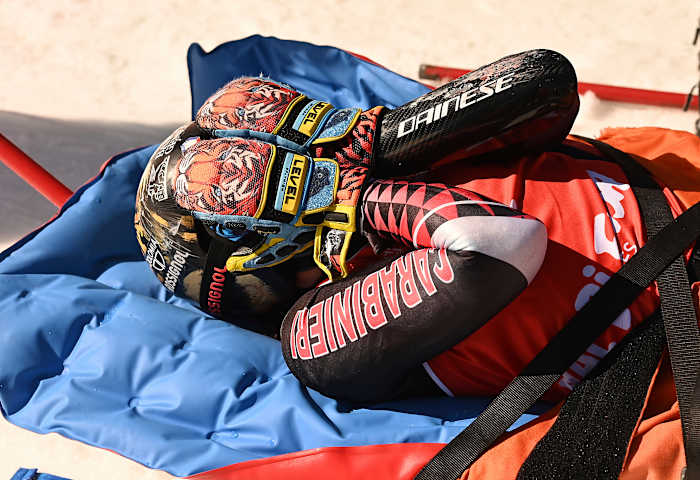 De algemene ski -kampioen Brignone ontladen uit het ziekenhuis na het breken van haar been