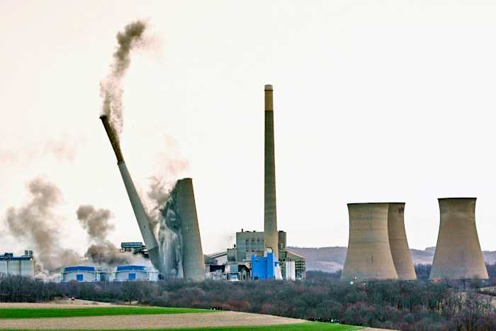 De grootste kolencentrale van Pennsylvania, nu met pensioen, met pensioen, om datacenter op gas te worden