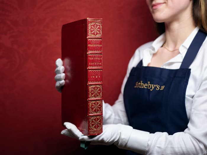 Een reeks eerste edities van de toneelstukken van Shakespeare zou $ 6 miljoen kunnen halen op de veiling