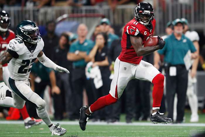 Falcons franchise-toonaangevende ontvanger Julio Jones kondigt pensioen aan na 13-jarige NFL-carrière