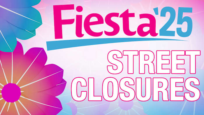 Gids voor straatafsluitingen, parkeren voor Fiesta 2025 in het centrum van San Antonio