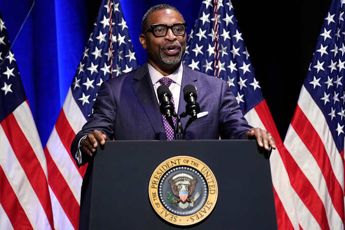 Hoofd van NAACP is niet uitgevoerd om tegen de Trump -administratie tegen de Texas State Bar te spreken