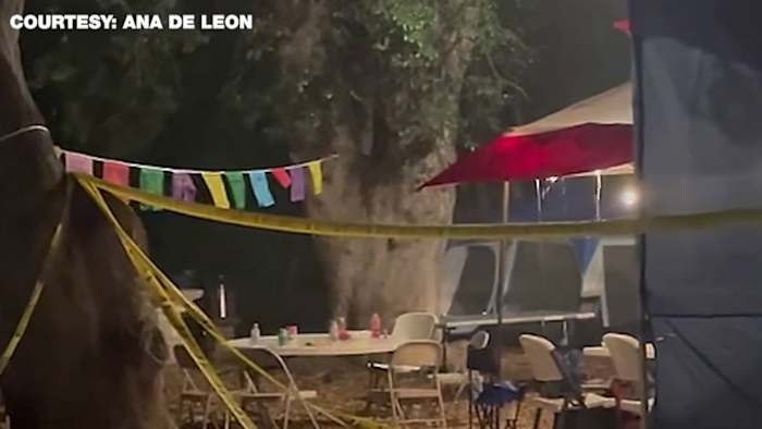 'It Was Crazy': Video vangt Paasochtend storm die door Brackenridge Park rolt als Campers Hunker Down