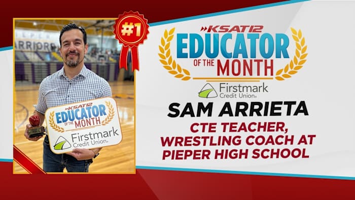 Pieper Coach Sam Arrieta van Pieper High School is KSAT's opvoeder van de maand