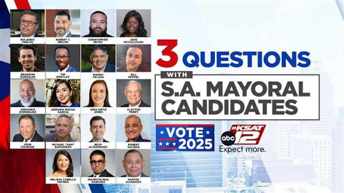 San Antonio Mayor's Race: ontmoet de kandidaten die zijn geïnterviewd in KSAT's '3 vragen' -serie