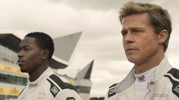 'Top Gun: Maverick' Filmmakers rijden de Formule 1 in, met Brad Pitt en Lewis Hamilton