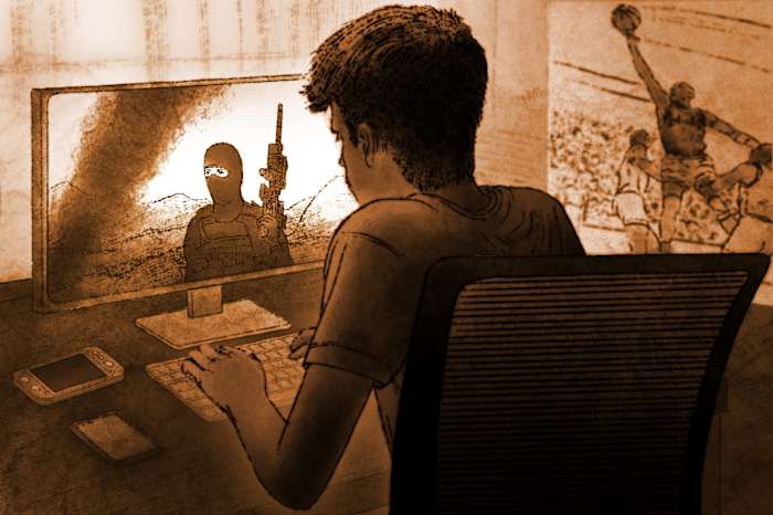 Via porno, gore en ultra-geweld, extremistische groepen zinken haken online in de zeer jongeren