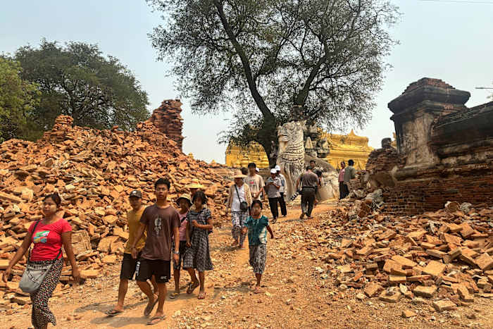 Voorspelling van een week regen draagt ​​bij aan ellende waarmee slachtoffers van Myanmar Quake worden geconfronteerd, omdat de dodentol 3500 boventonen