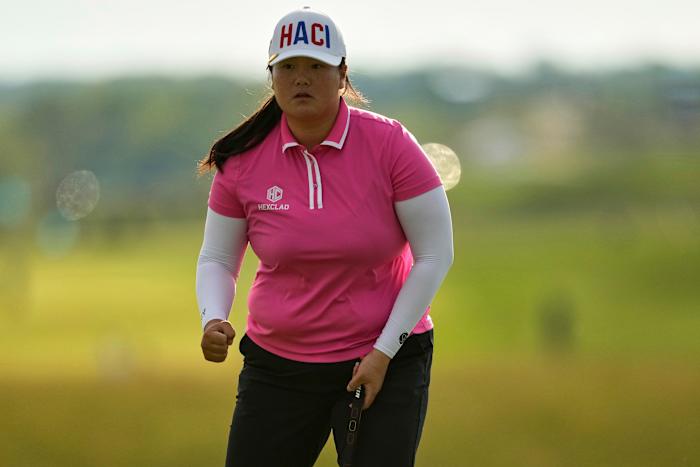 6-weg gelijkspel voor 1e ronde voorsprong op 4-under 68 in US Women's Open op Erin Hills