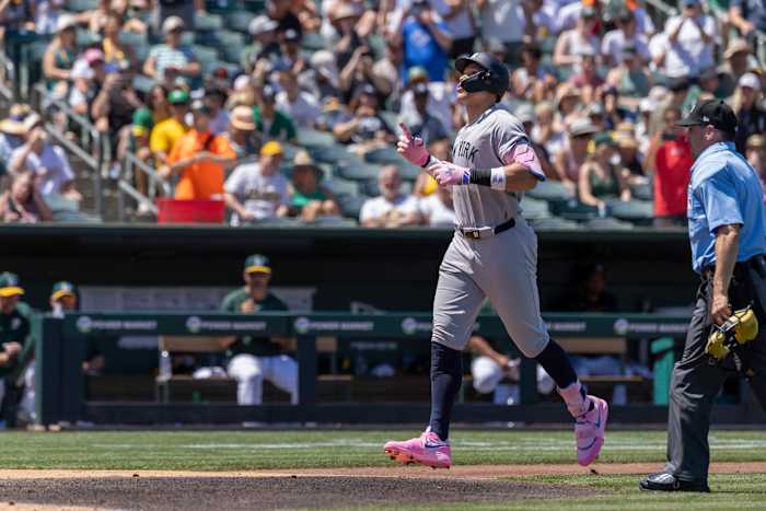 Aaron Judge slaat 2 homers in zijn terugkeer naar het Sacramento -gebied
