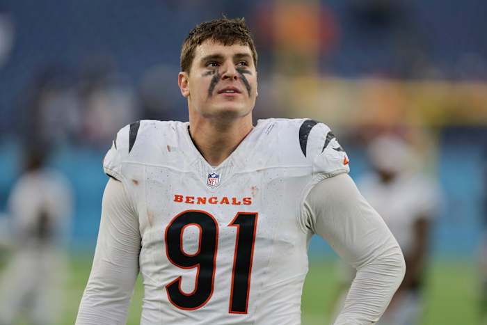 All-Pro Pass rusher Trey Hendrickson verschijnt bij Bengals 'praktijk gefrustreerd over contract