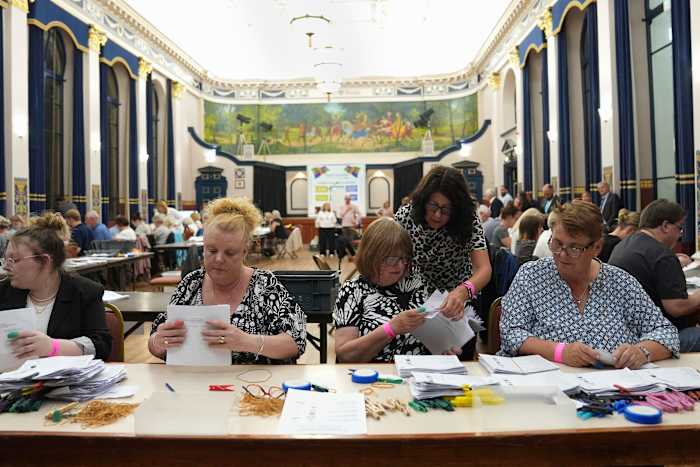 Delen van Engeland stemmen bij lokale verkiezingen, waarbij Farage's hervorming UK op zoek is naar grote winsten