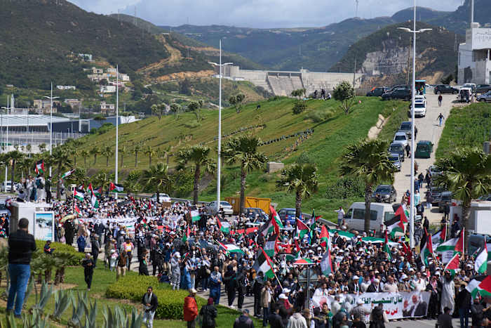Demonstranten willen dat Marokko de banden met Israël verbrandt, dus ze richten zich op strategische havens