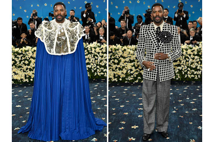 In pinstripes en hoeden, met wandelstokken en wendingen op het passen van Gala -menigte, had Menswear grotendeels trots op herenkleding