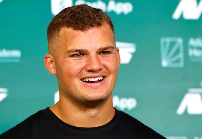 Jets Rookie Mason Taylor houdt van de hoge verwachtingen die voortkomen uit de zoon van Hall of Famer