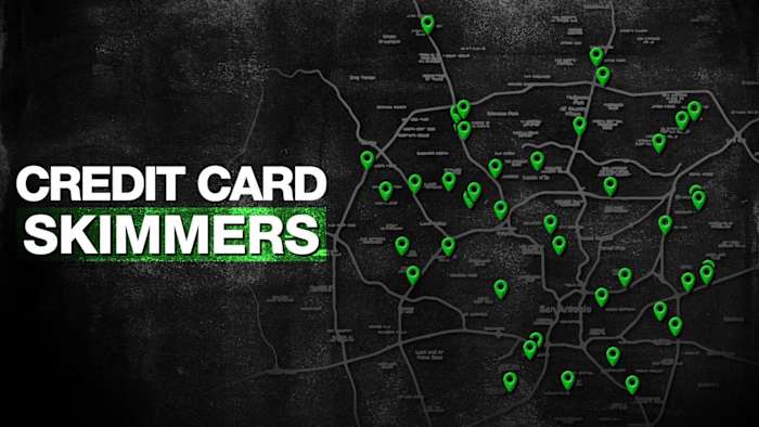 Kaart: waar de politie van San Antonio creditcard skimmers vond in 2024