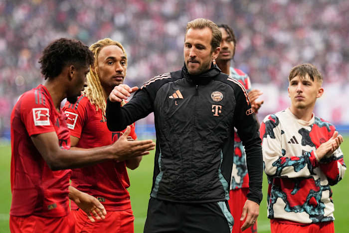 Kane dacht dat hij zijn eerste carrière -titel had gewonnen, waarna Leipzig scoorde om het feest van Bayern uit te stellen