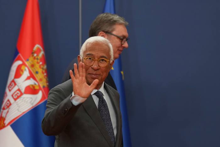 President van de Europese Raad zegt dat de leider van Servië heeft gezworen op het EU -pad te blijven ondanks de reis van Rusland