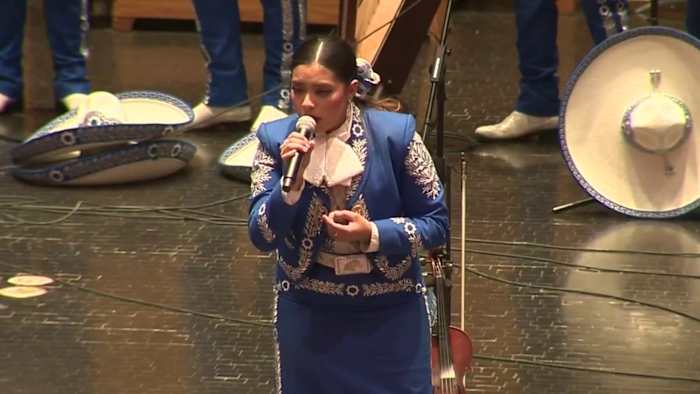 San Antonio ISD Mariachi -studenten presenteren vaardigheden bij UTSA