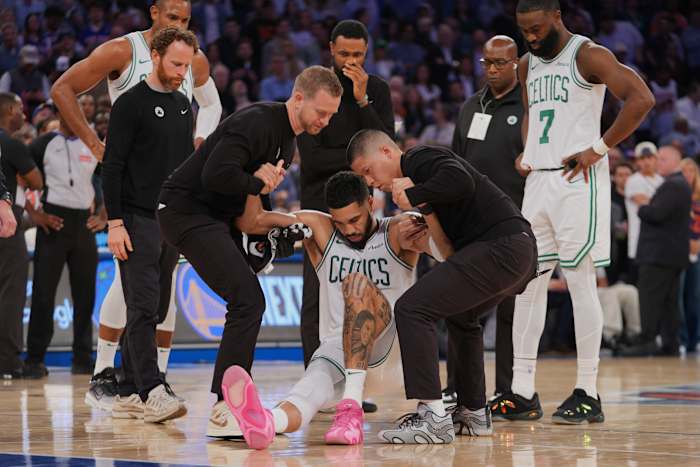 Tatum om de rest van play -offs te missen na de peesoperatie van de achillespees, de herhaling van Celtics.