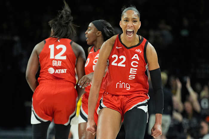 A'ja Wilson scoort 24 terwijl Aces Cold Shooting Caitlin Clark en Fever 89-81 verslaat om 3-game skid te beëindigen