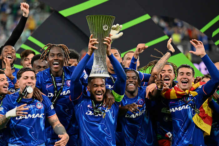Chelsea wint Conference League om een ​​set UEFA -titels in lancering te voltooien voor Amerikaanse eigenaren