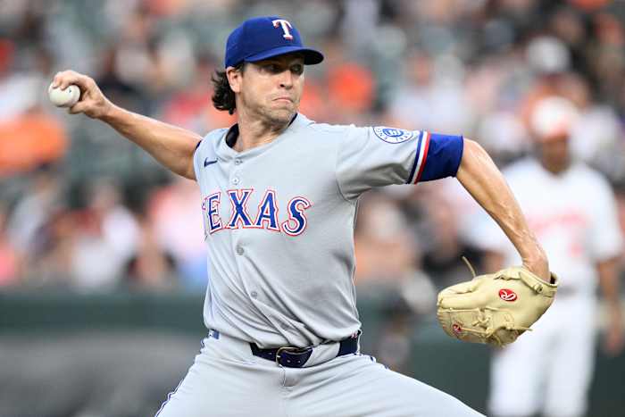 Colton Cowser van Orioles breekt geen bod op van Rangers 'Degrom in de 8e inning