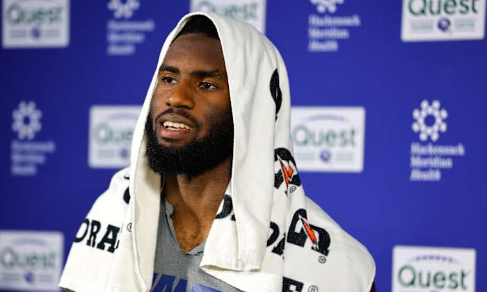 'De hitte is bij ons gekomen:' Giants 'oefening eindigt met een gevecht terwijl spelers duwen, duwen en stoten gooien