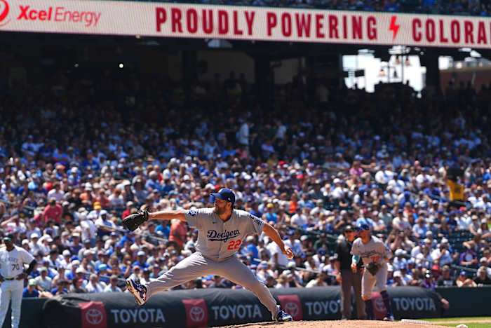 Dodgers linkshandige Kershaw schakelt 5 uit, komt dichter bij 3000 carrière-strikeouts