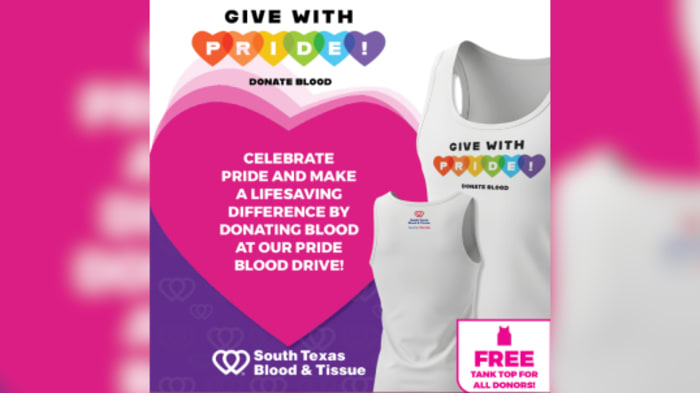 Doneer bloed bij Bonham Exchange, krijg gratis Pride Tank Top