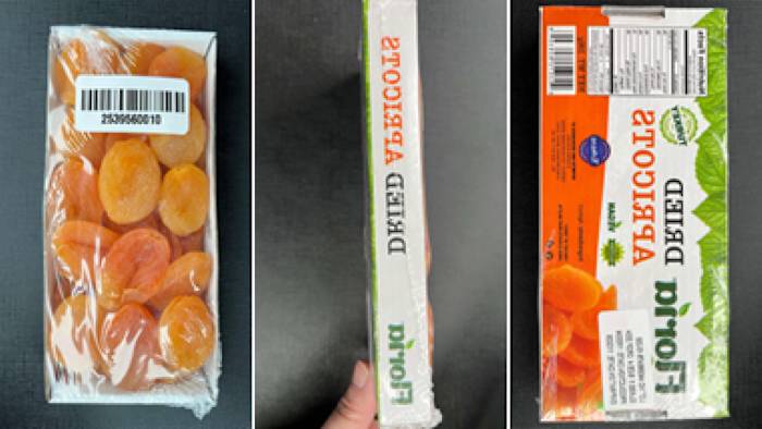 Gedroogde abrikozen teruggeroepen in 20 staten, waaronder Texas