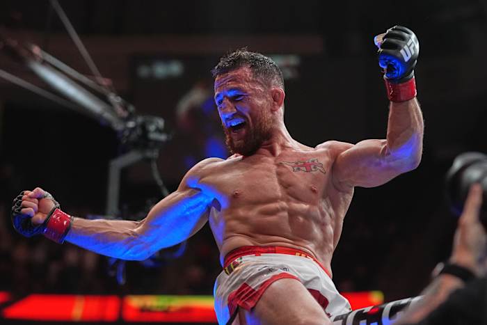 Harrison, Dvalishvili viert als 135-pond kampioenen op UFC 316 met president Trump