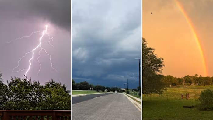 KSAT Connect -gebruikers vangen regenbogen, bliksem, snelle regenbuien en meer