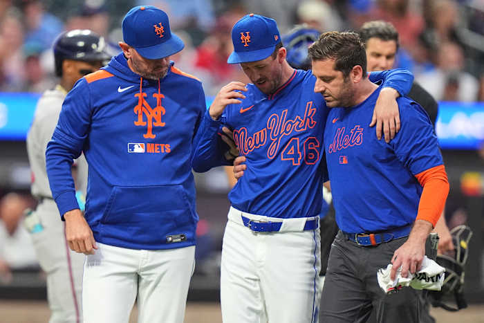 Mets P Griffin Canning verwondingen Left Enkle. Manager Carlos Mendoza zegt: 'Het ziet eruit als een achilles'