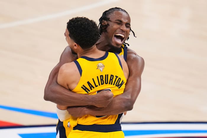 NBA Finals: Haliburton Caps enorme rally met winnende jumper terwijl Pacers Thunder 111-110 stun