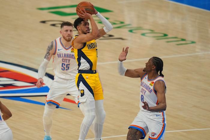 Pacers 'Haliburton speelt door letselblessure in Game 5 -verlies tegen Thunder in NBA Finals