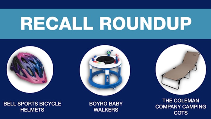 Recall Roundup: Boyro Baby Walkers, Bell Sports Bicycle Helmets, Camping Bots