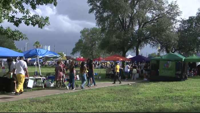 San Antonio viert Juneteenth met een levendig blokfeestje